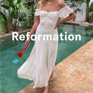 Reformation butterfly dress NWT never worn